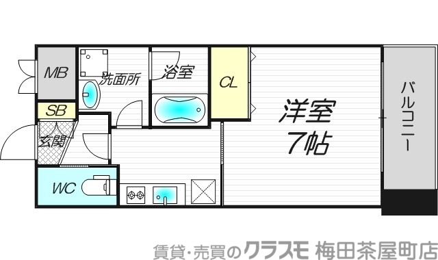6階の間取り図