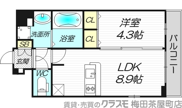 9階の間取り図
