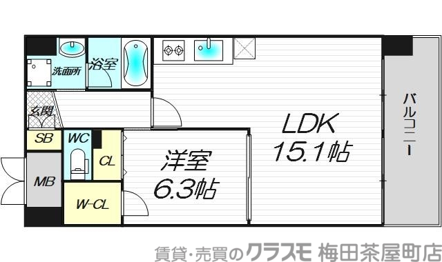 9階の間取り図