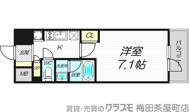 7階の間取り図