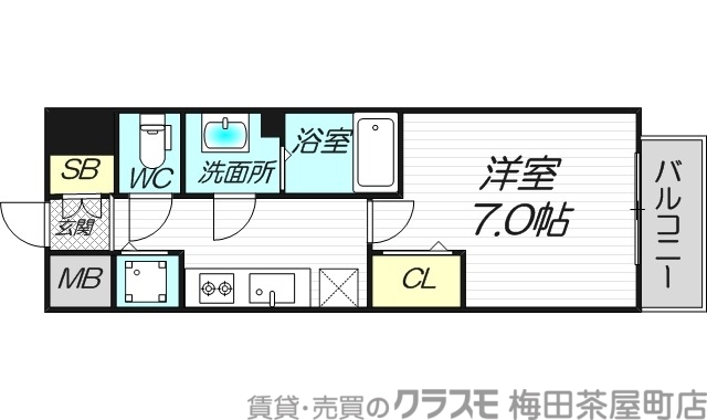 6階の間取り図