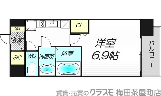 8階の間取り図