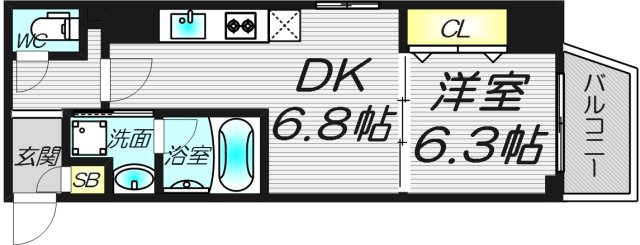 2階の間取り図