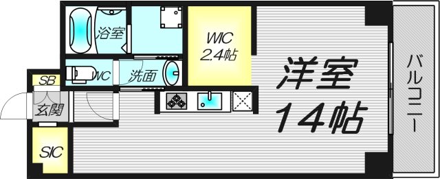 4階の間取り図