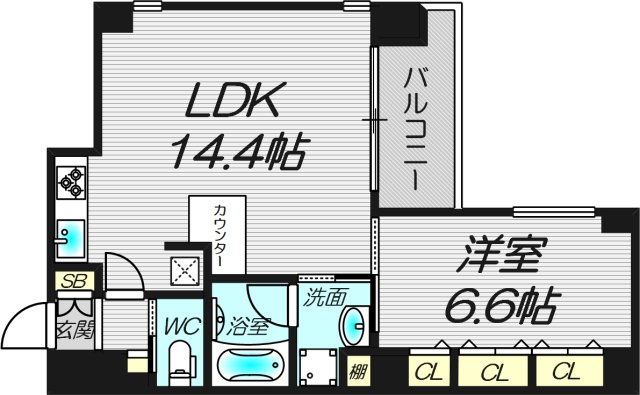 8階の間取り図