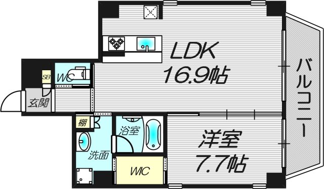 4階の間取り図