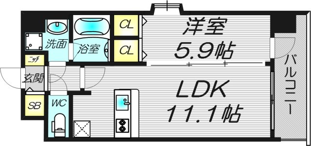 2階の間取り図