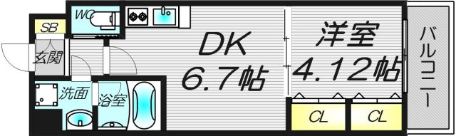 4階の間取り図