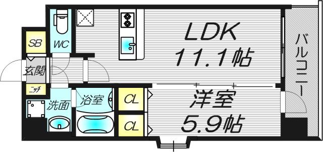 7階の間取り図