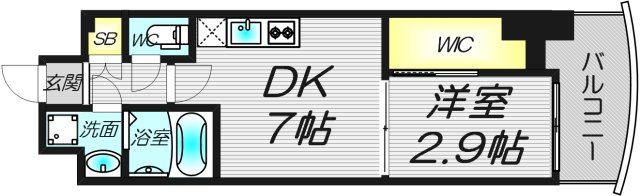 6階の間取り図