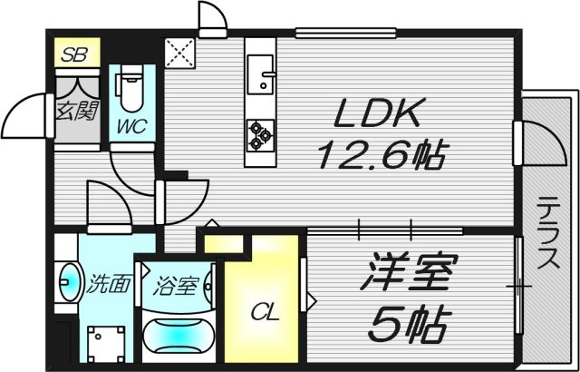 1階の間取り図