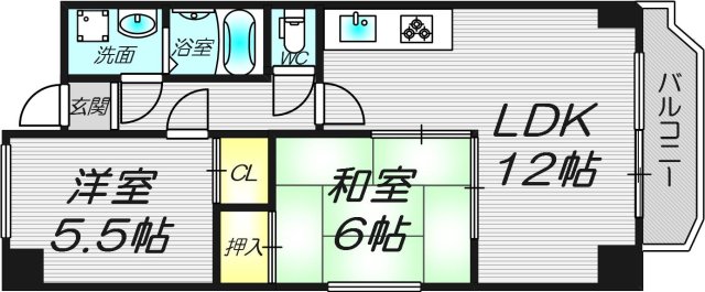 6階の間取り図