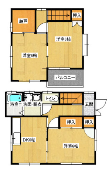 -階の間取り図