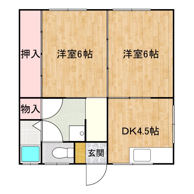 2階の間取り図