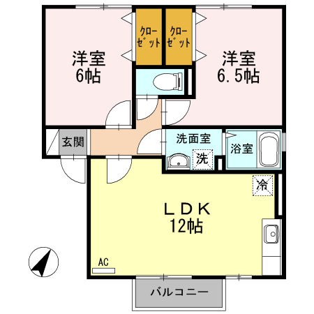 1階の間取り図