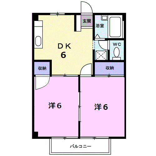 2階の間取り図