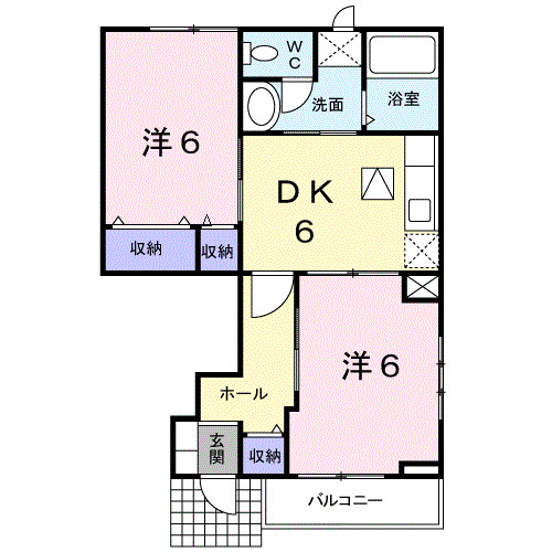 1階の間取り図