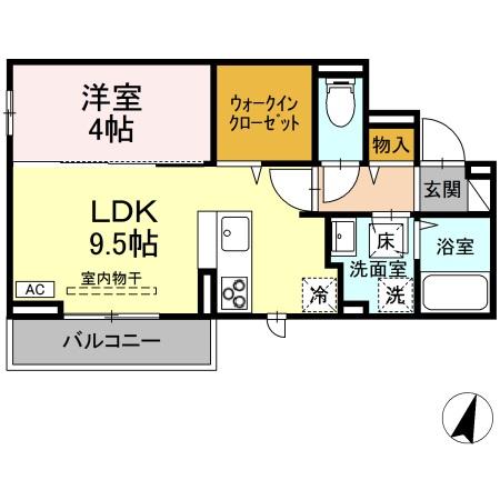 1階の間取り図