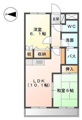 2階の間取り図