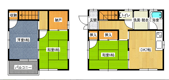 -階の間取り図