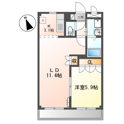3階の間取り図