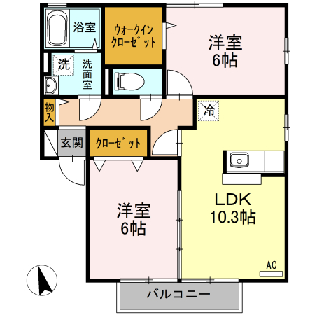 1階の間取り図