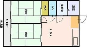 2階の間取り図