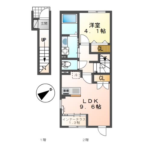 2階の間取り図