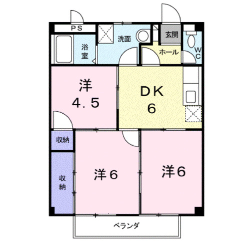 2階の間取り図