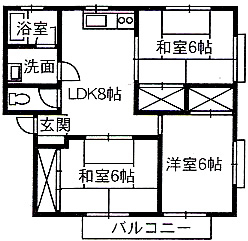 2階の間取り図