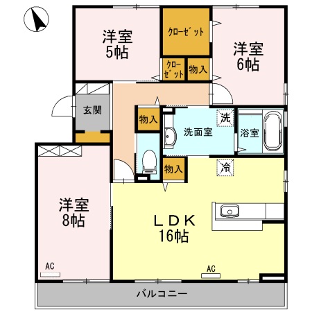 3階の間取り図
