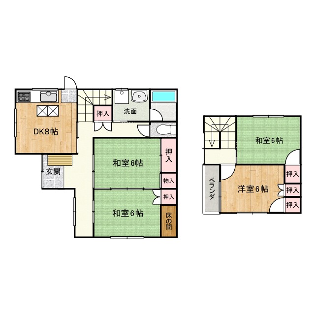 -階の間取り図