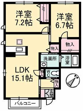 1階の間取り図
