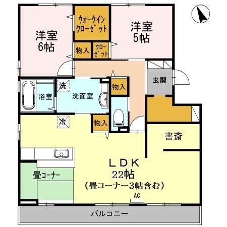 2階の間取り図