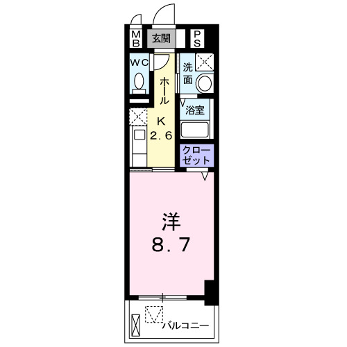 6階の間取り図