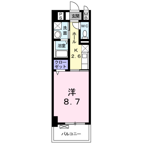 6階の間取り図