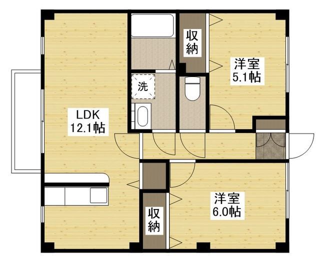 2階の間取り図