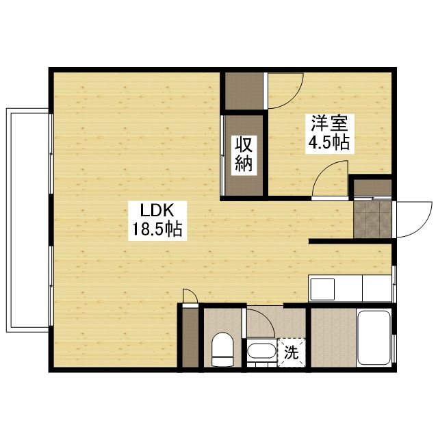 2階の間取り図