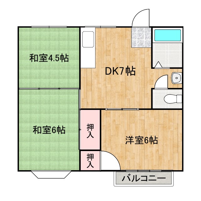 2階の間取り図
