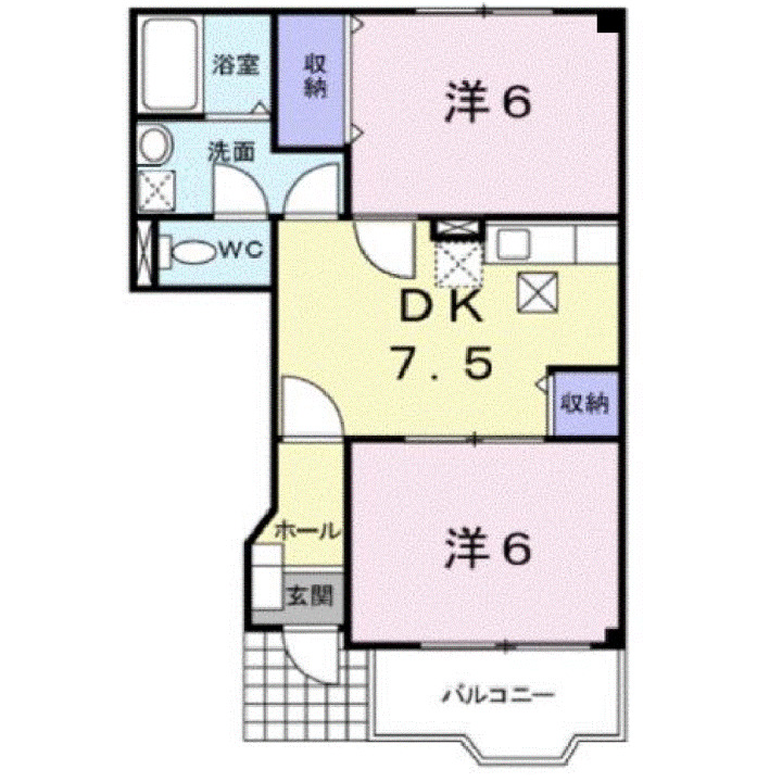 1階の間取り図