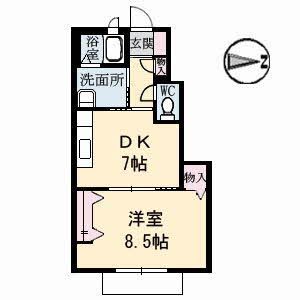 1階の間取り図