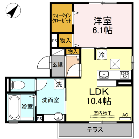1階の間取り図