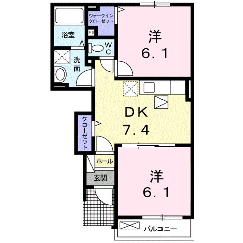 1階の間取り図