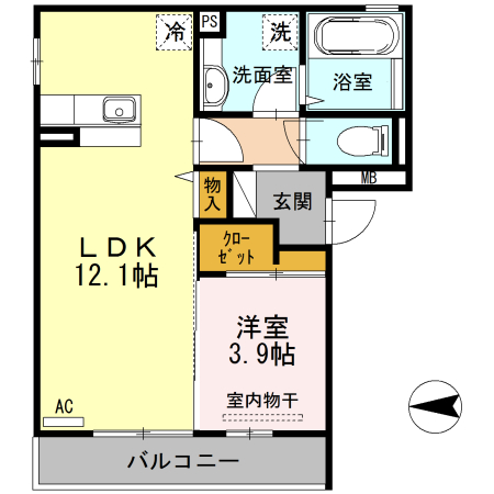 2階の間取り図