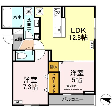 1階の間取り図