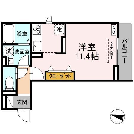 2階の間取り図