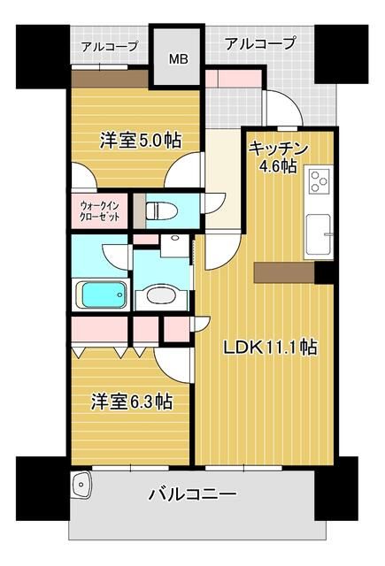 4階の間取り図