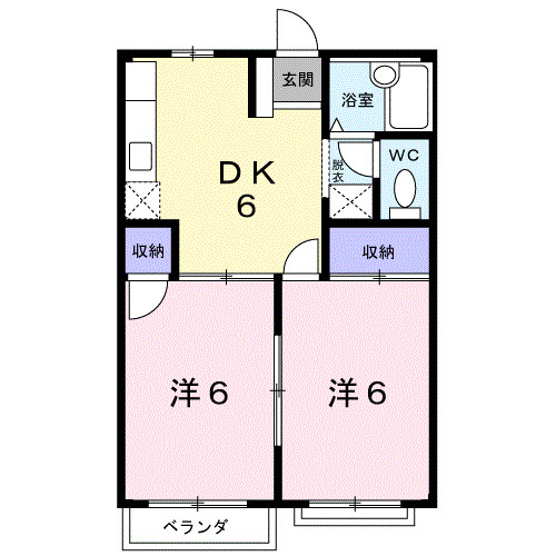 2階の間取り図