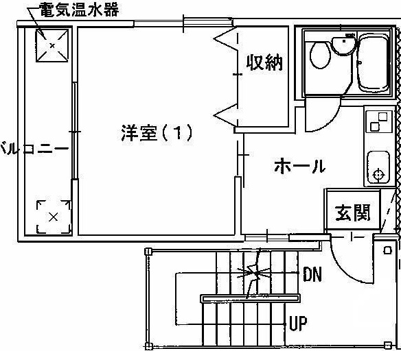 2階の間取り図