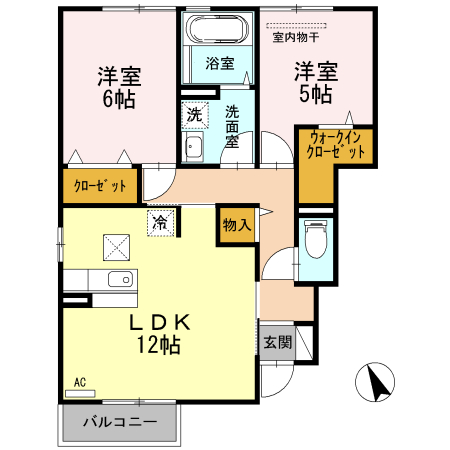1階の間取り図